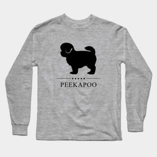 Peekapoo Black Silhouette Long Sleeve T-Shirt